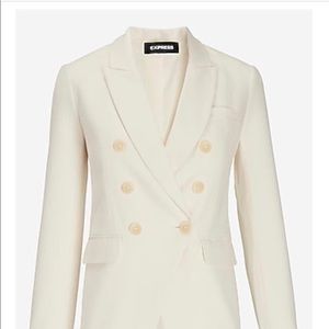 Express Double Breasted Flannel Blazer